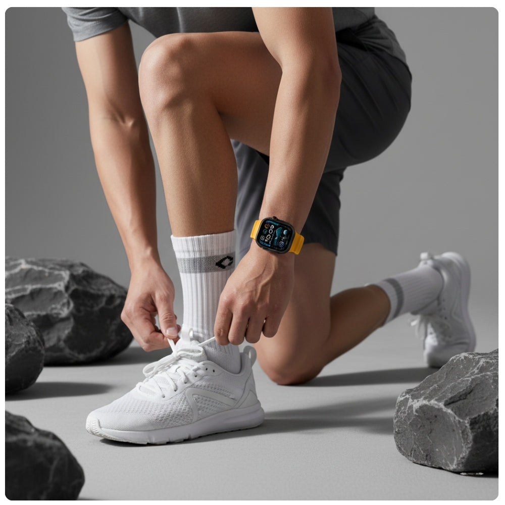 Armband YAXO Rugged Evo Sport Band für Apple Watch 44/45/46/49 mm, gelb (2/9)