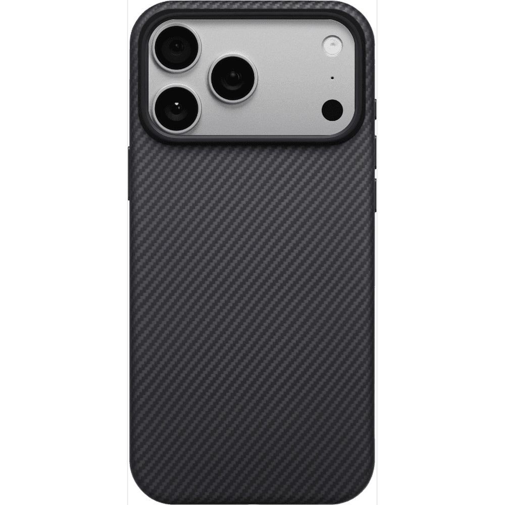 Handyhülle für iPhone 17 Pro, Pitaka Aramid UltraGuard mit MagSafe, Schwarz mit Kevlar