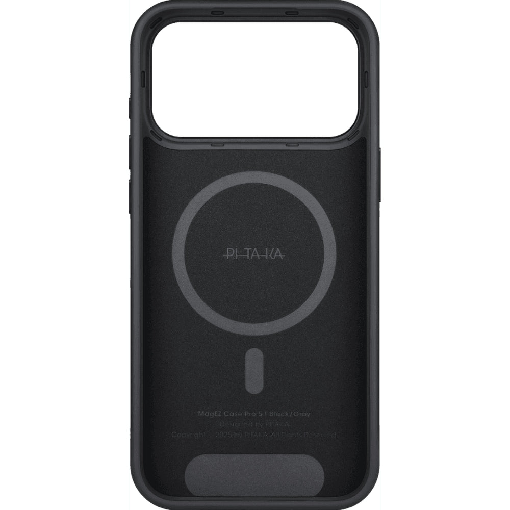 Handyhülle für iPhone 17 Pro, Pitaka Aramid UltraGuard mit MagSafe, Schwarz mit Kevlar