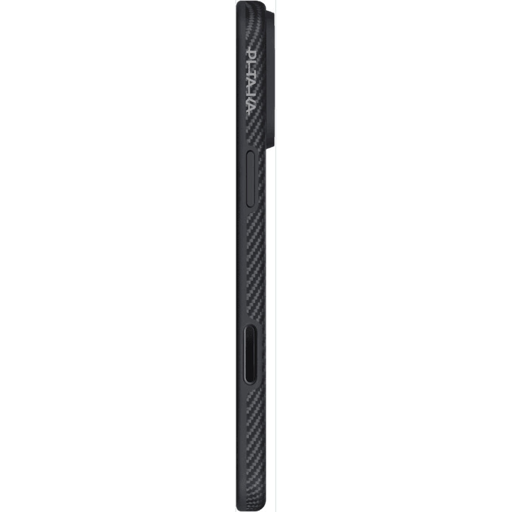 Handyhülle für iPhone 17 Pro, Pitaka Aramid UltraGuard mit MagSafe, Schwarz mit Kevlar