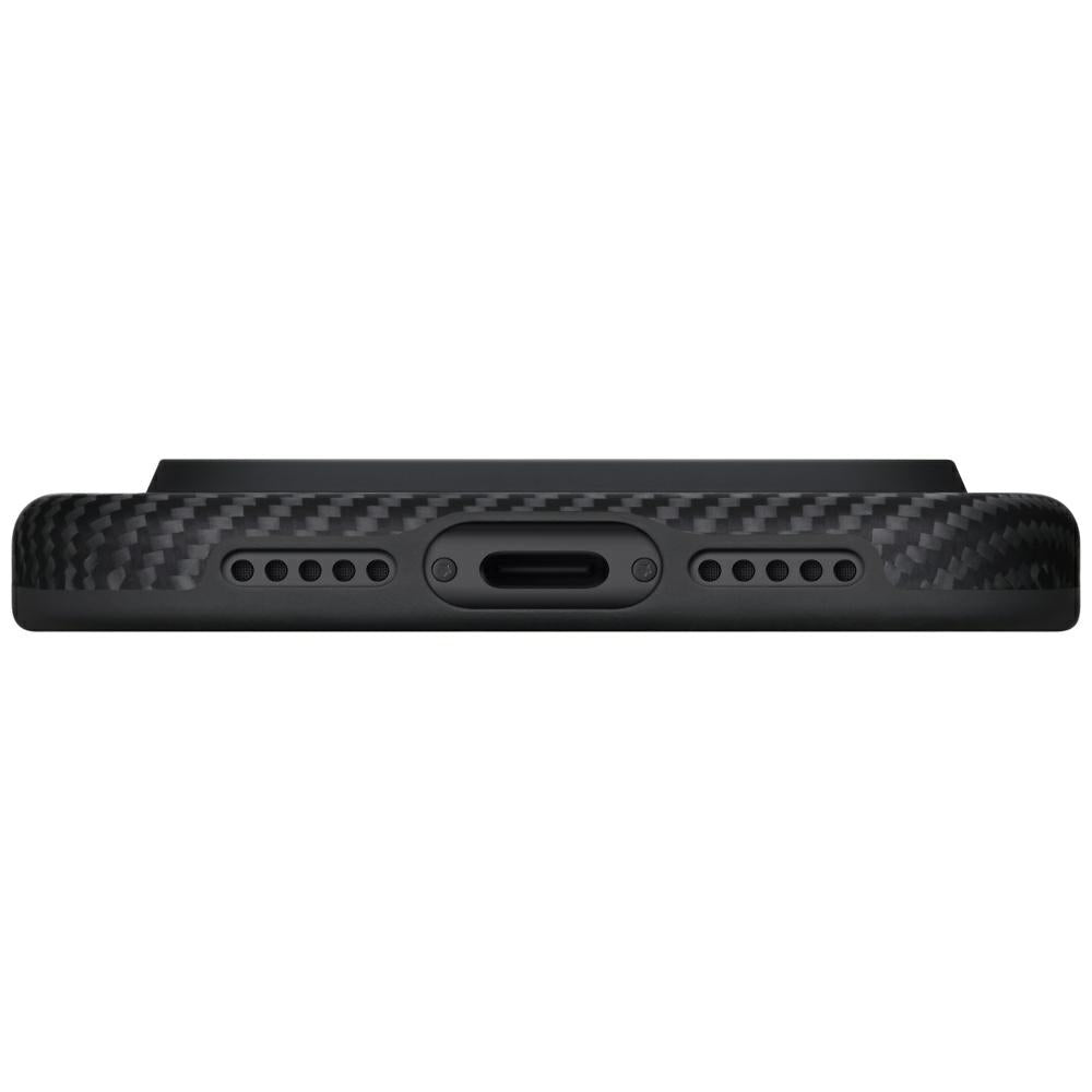 Handyhülle für iPhone 17 Pro Max, Pitaka Aramid UltraGuard mit MagSafe, Schwarz mit Kevlar