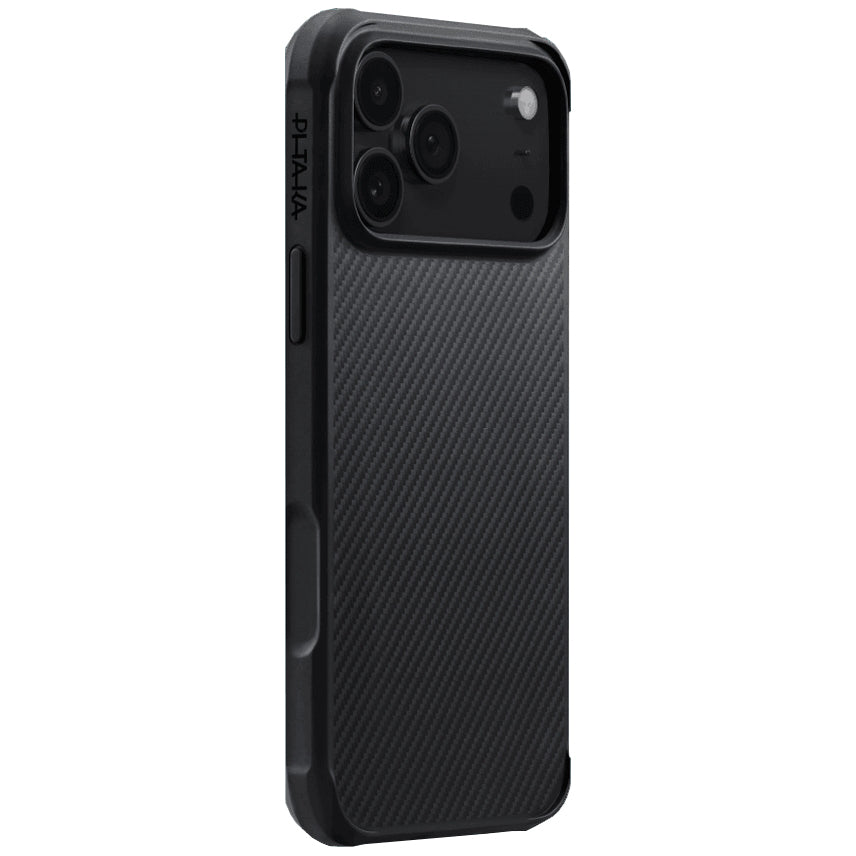 Aramid Handyhülle für iPhone 17 Pro Max, PITAKA Aramid ProGuard Case mit MagSafe, Schwarz