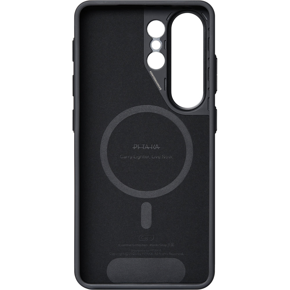 Aramid Handyhülle für Galaxy S26 Ultra, PITAKA Cairn Case mit MagSafe, Schwarz-Grau