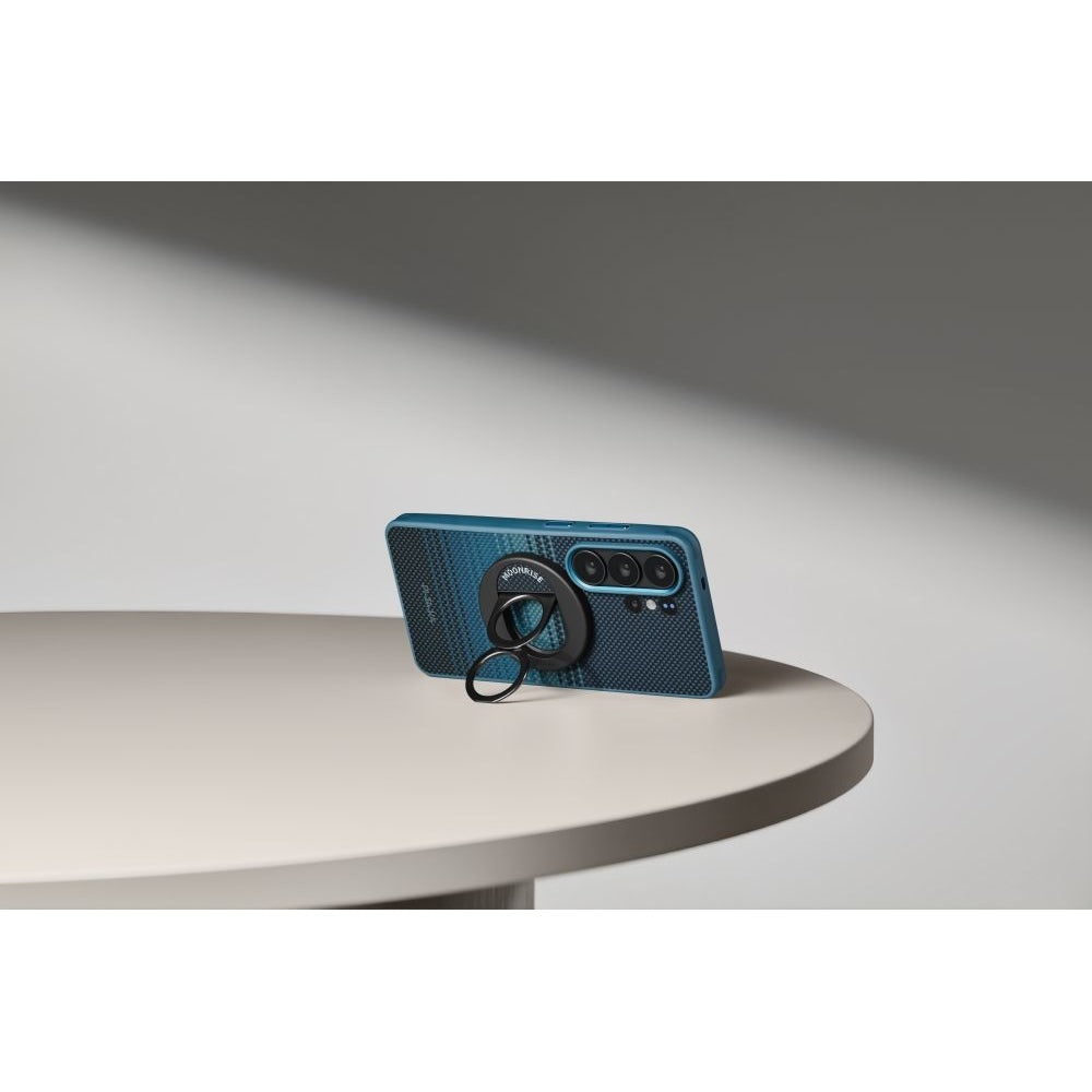 Aramid Handyhülle für Galaxy S26 Ultra, PITAKA Cairn Case mit MagSafe, Blau-schwarz