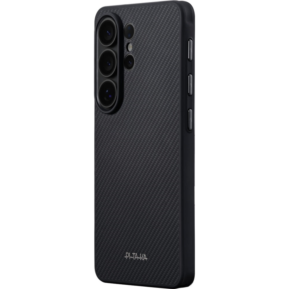 Aramid Handyhülle für Galaxy S26 Ultra, PITAKA Cairn Case mit MagSafe, Grau-schwarz