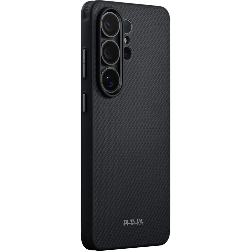 Aramid Handyhülle für Galaxy S26 Ultra, PITAKA Cairn Case mit MagSafe, Grau-schwarz