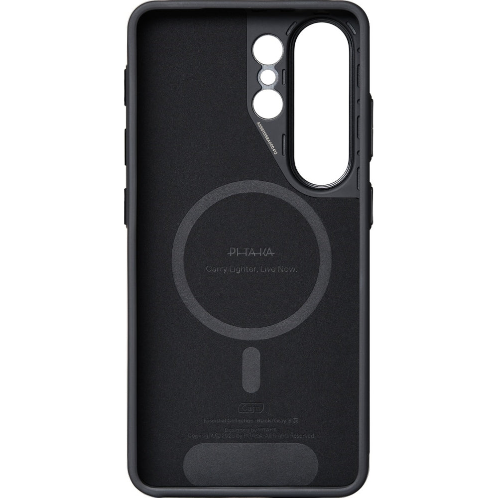 Aramid Handyhülle für Galaxy S26 Ultra, PITAKA Cairn Case mit MagSafe, Grau-schwarz