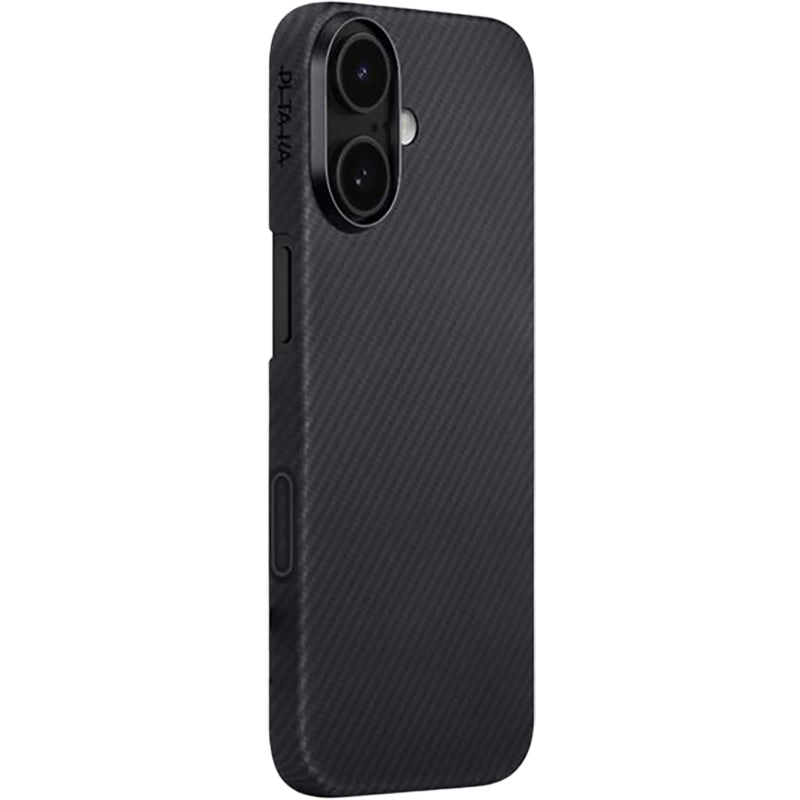 Aramid Handyhülle für iPhone 17, PITAKA Ultra-Slim Case PitaTap mit MagSafe, Schwarz
