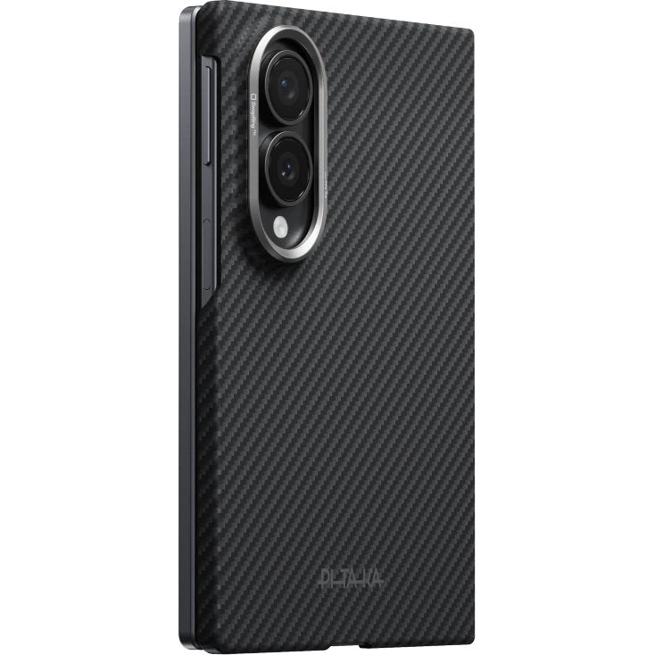 Aramid Handyhülle für Galaxy Z Fold8, PITAKA Edge Case mit MagSafe, Schwarz und Grau mit Kevlar (3/10)