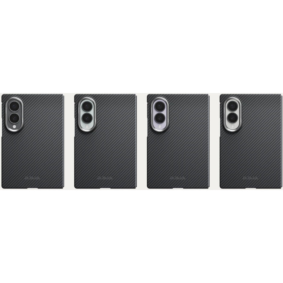 Aramid Handyhülle für Galaxy Z Fold8, PITAKA Edge Case mit MagSafe, Schwarz und Grau mit Kevlar (10/10)