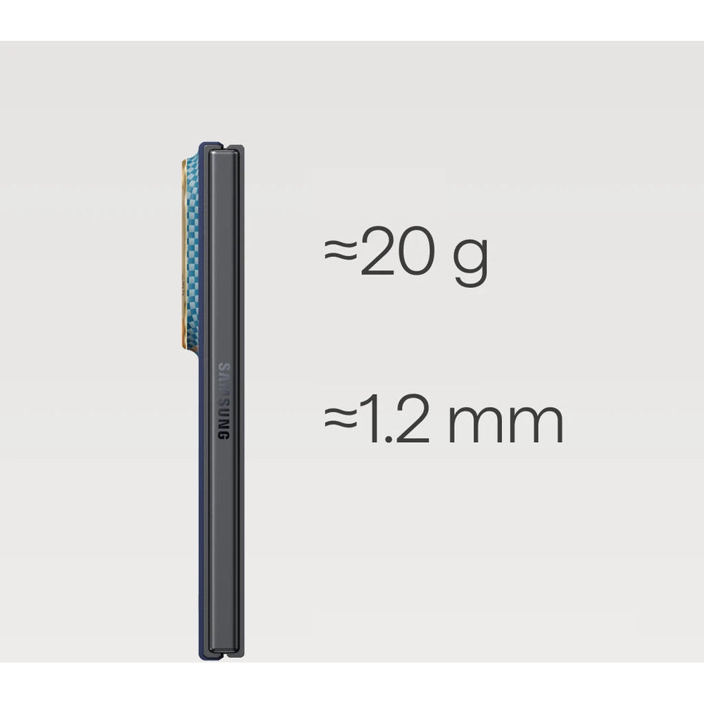 Aramid Handyhülle für Galaxy Z Fold8, PITAKA Edge Case mit MagSafe, Orange und Blau mit Kevlar (7/9)