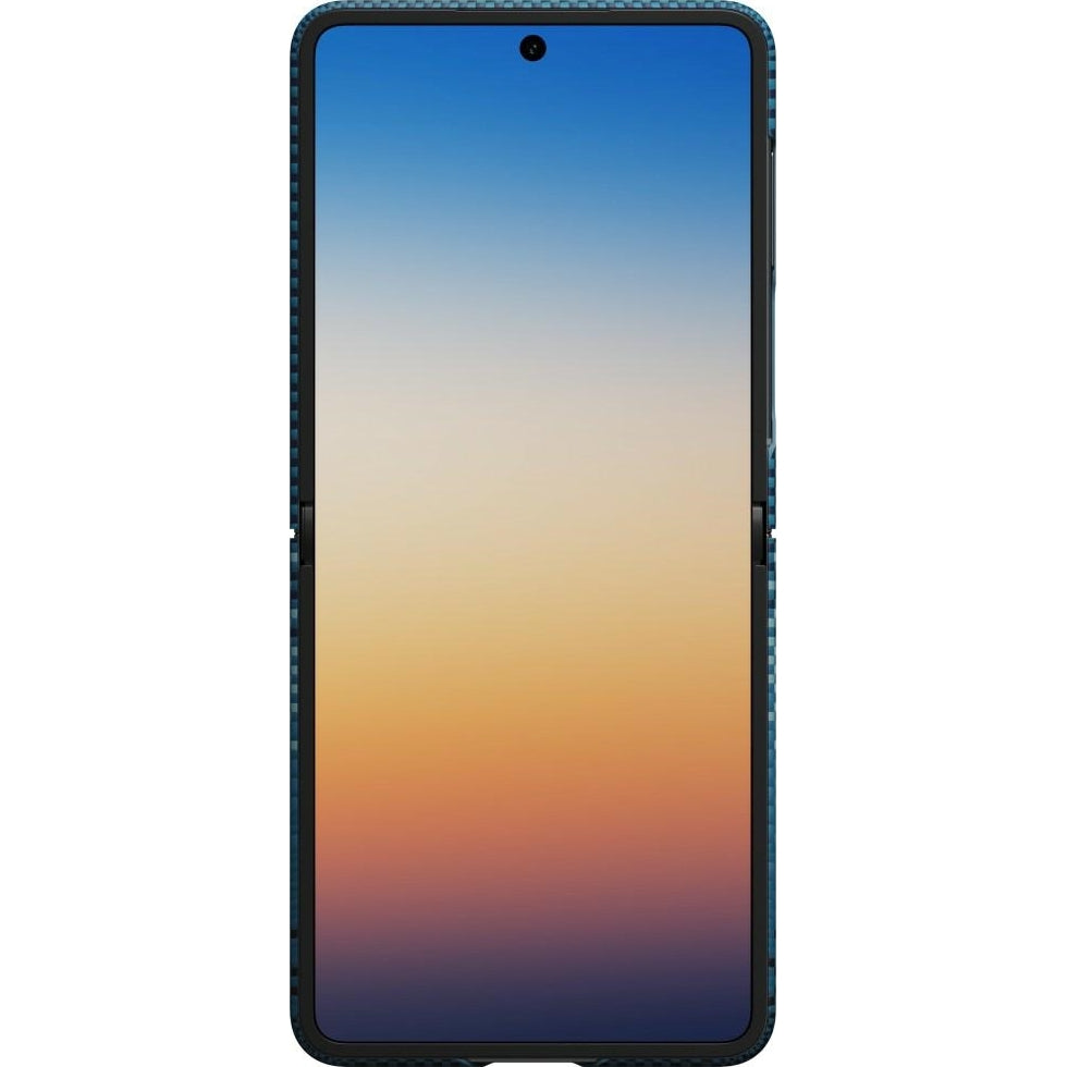 Aramid Handyhülle für Galaxy Z Flip8, PITAKA Edge Case mit MagSafe, Blau