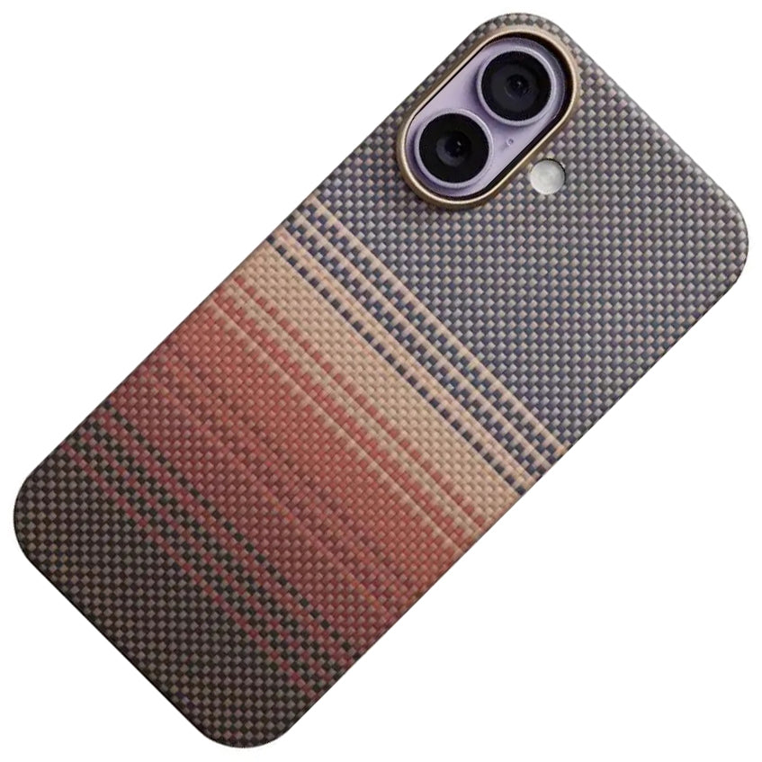 Aramid Handyhülle für iPhone 17, PITAKA Edge Case mit MagSafe, Orange