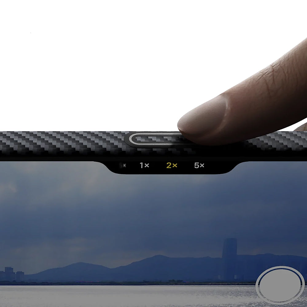 Aramid Handyhülle für iPhone 17, PITAKA Ultra-Slim Case PitaTap mit MagSafe, Schwarz