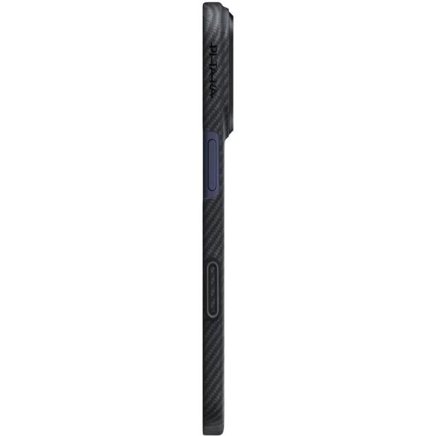 Aramid Handyhülle für iPhone 17, PITAKA Ultra-Slim Case PitaTap mit MagSafe, Schwarz