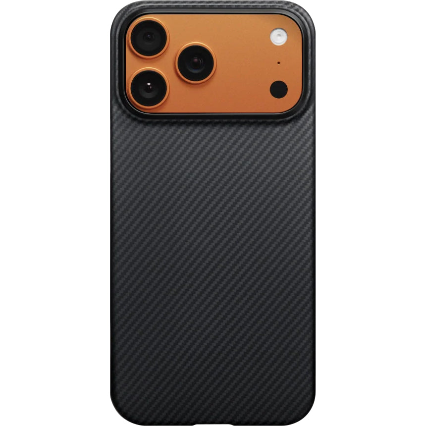 Aramid Handyhülle für iPhone 17 Pro Max, PITAKA Ultra-Slim Case PitaTap mit MagSafe, Schwarz
