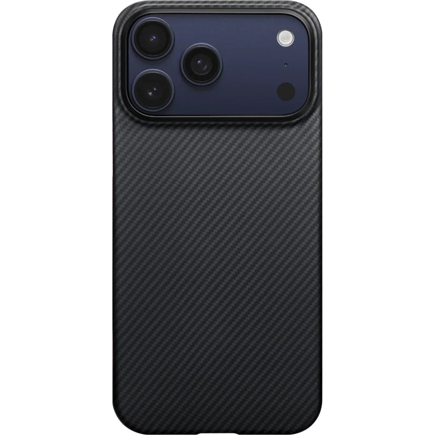 Aramid Handyhülle für iPhone 17 Pro Max, PITAKA Ultra-Slim Case PitaTap mit MagSafe, Schwarz