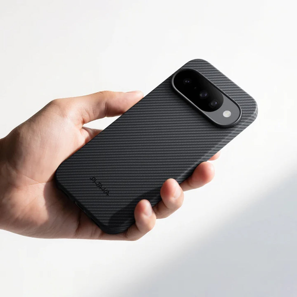 Aramid Handyhülle für Google Pixel 10, PITAKA Ultra-Slim Case mit MagSafe, Schwarz
