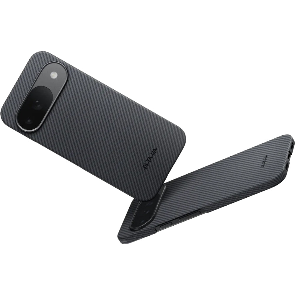 Aramid Handyhülle für Google Pixel 10, PITAKA Ultra-Slim Case mit MagSafe, Schwarz