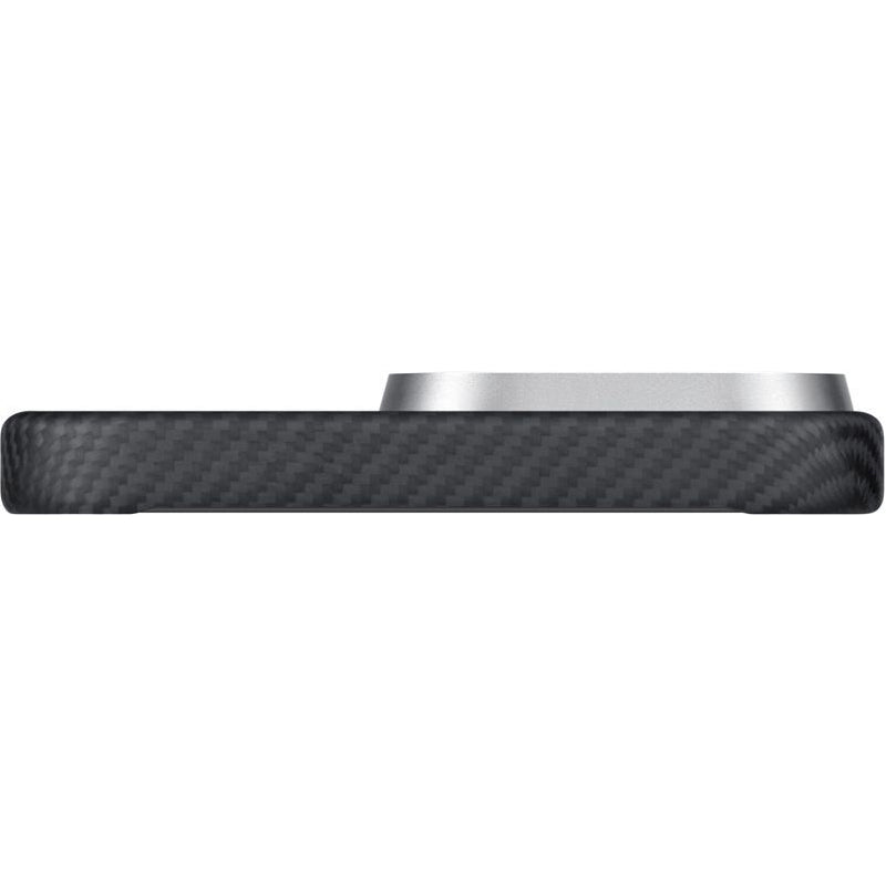 Aramid Handyhülle für iPhone 16 Pro, PITAKA Ultra-Slim Case PitaTap mit MagSafe, Schwarz