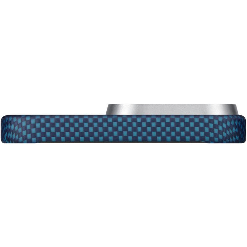 Aramid Handyhülle für iPhone 16 Pro, PITAKA Ultra-Slim Case PitaTap mit MagSafe, Blau ombre