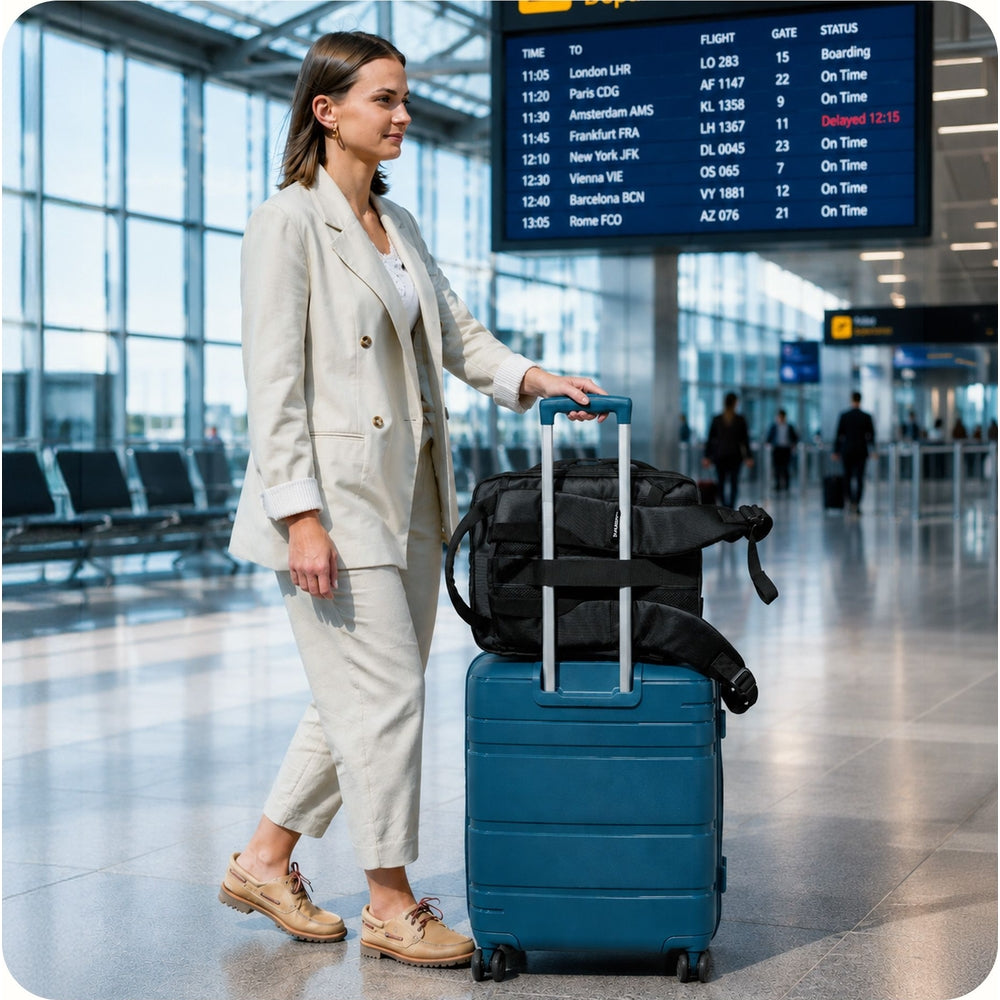 Reiserucksack mit Laptopfach für 15" Laptop, 24L, 3mk HARDY, Schwarz