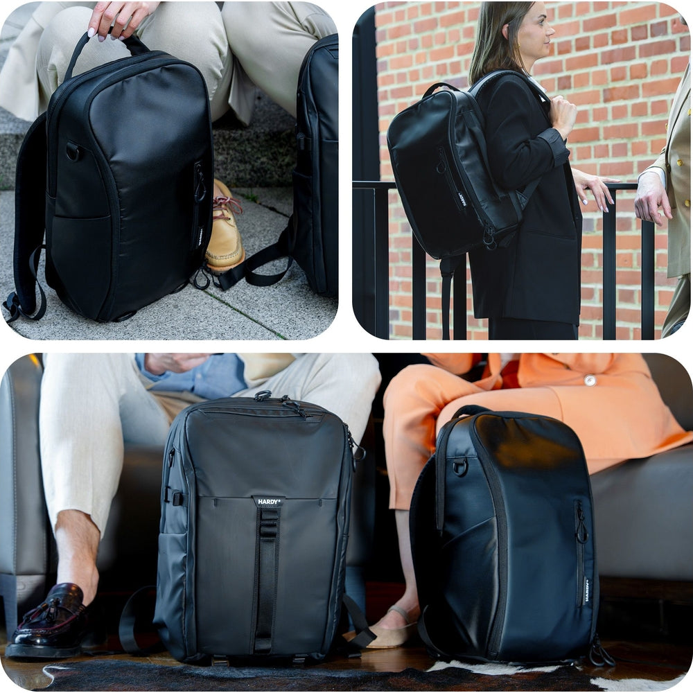 Reiserucksack mit Laptopfach für 15" Laptop, 24L, 3mk HARDY, Schwarz
