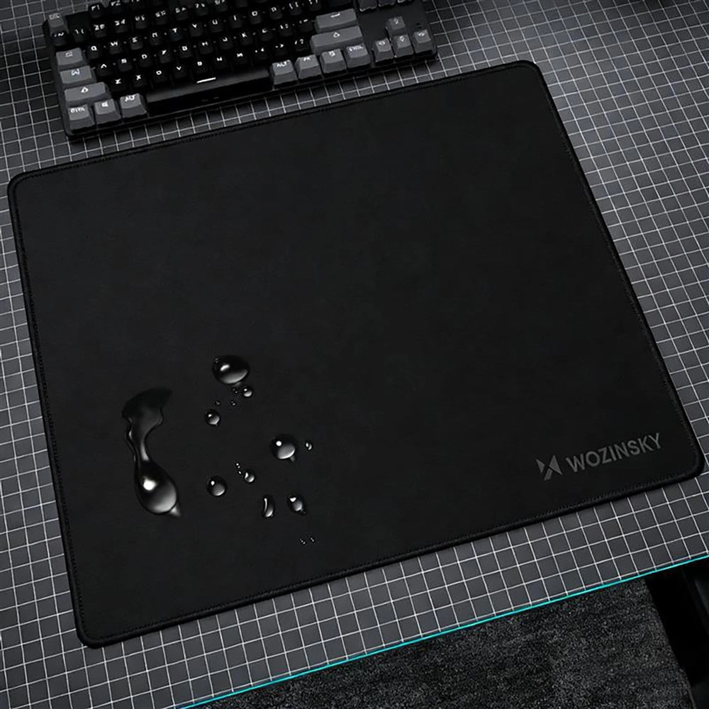 Gaming-Mauspad wasserdicht für den Schreibtisch, Wozinsky WPD-B350, 35 x 25 cm, Schwarz