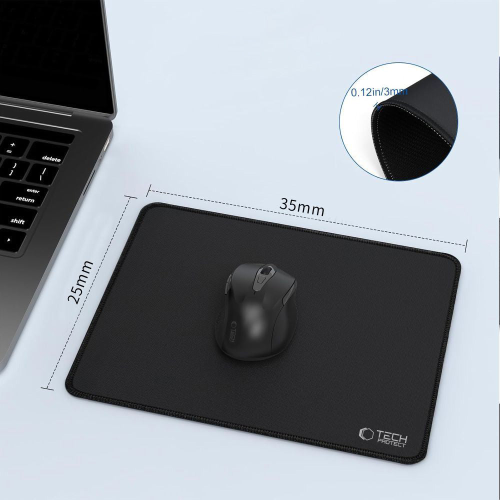 Gaming-Schreibtisch-Mauspad, Tech-Protect A100 Mouse Pad, Schwarz