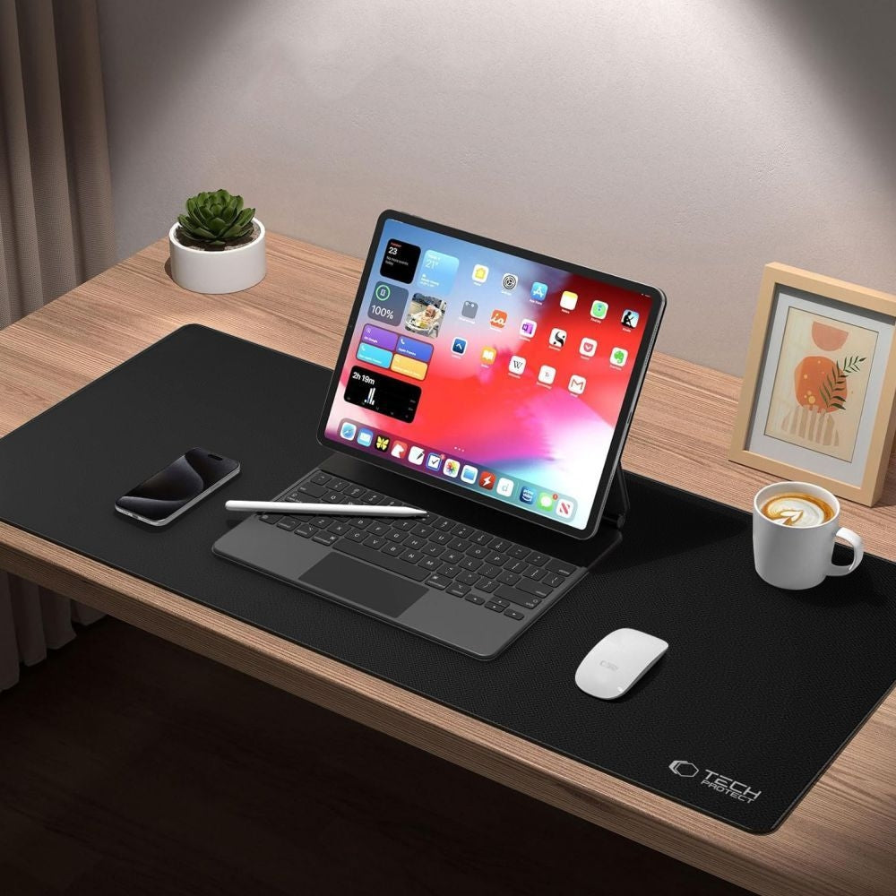 Gaming-Schreibtisch-Mauspad, Tech-Protect A100 Mouse Pad 100x50cm, Schwarz