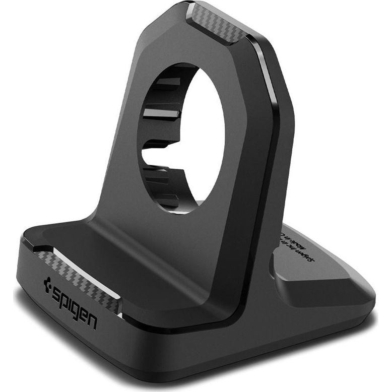 Dockingstation für Apple Watch Ladegerät, Spigen Rugged Armor Stand, Schwarz