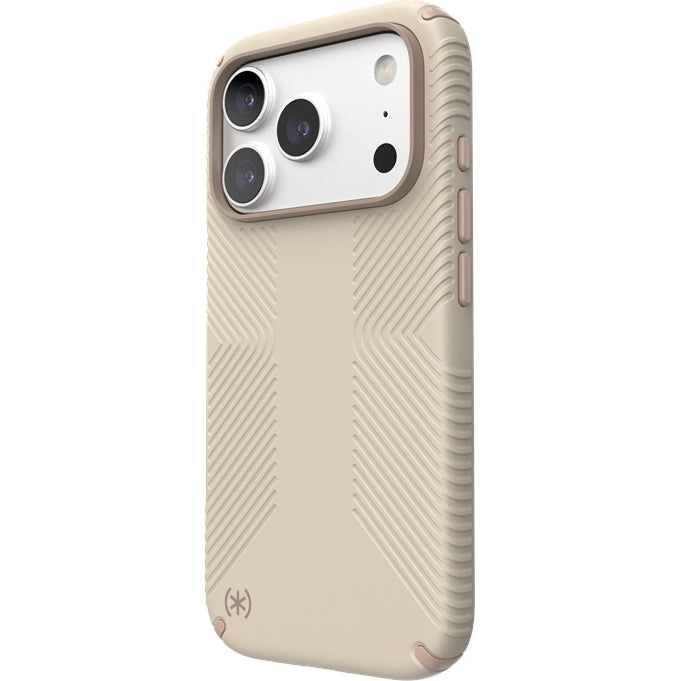 Handyhülle für iPhone 18 Pro, Speck Presidio2 Grip mit MagSafe, Beige (7/9)