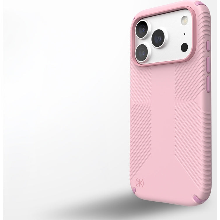 Handyhülle für iPhone 18 Pro, Speck Presidio2 Grip mit MagSafe, Rosa (7/10)
