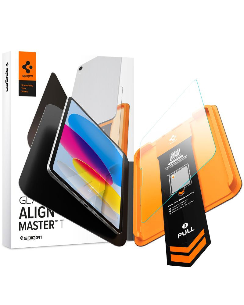 Gehärtetes Glas für iPad 11" (A16) 2025 / 10,9" 10 gen. 2022, Spigen Glas.tR AlignMaster T