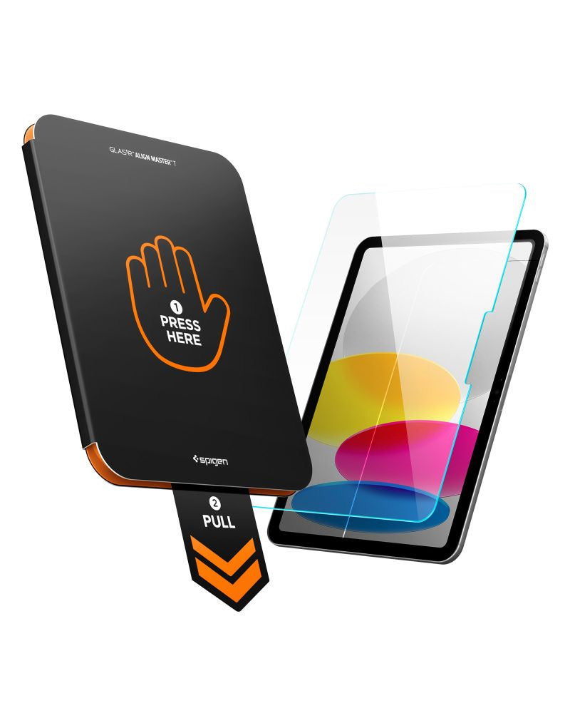 Gehärtetes Glas für iPad 11" (A16) 2025 / 10,9" 10 gen. 2022, Spigen Glas.tR AlignMaster T