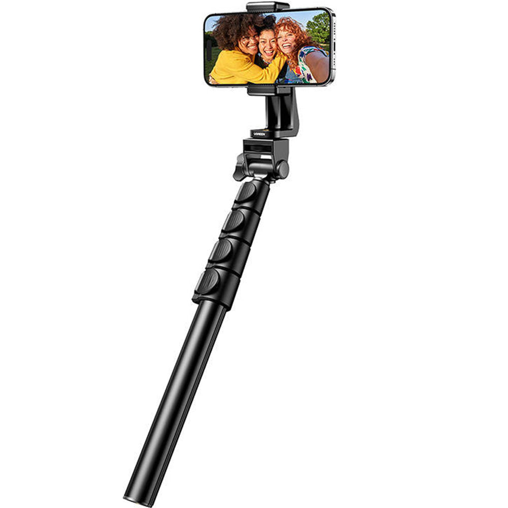 Halterung, Stab, Stativ mit Fernbedienung, 1,8m, Ugreen LP680 Selfie Stick Tripod Bluetooth, Schwarz