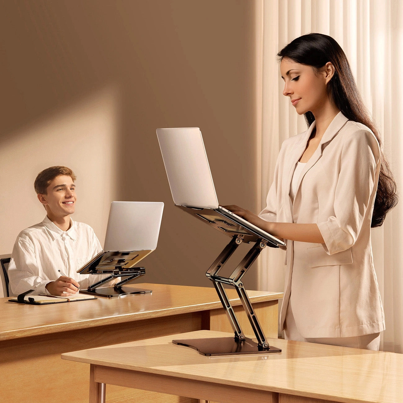 Laptop- und Tabletständer, Wozinsky WRS-CPY75DSB, Schwarz