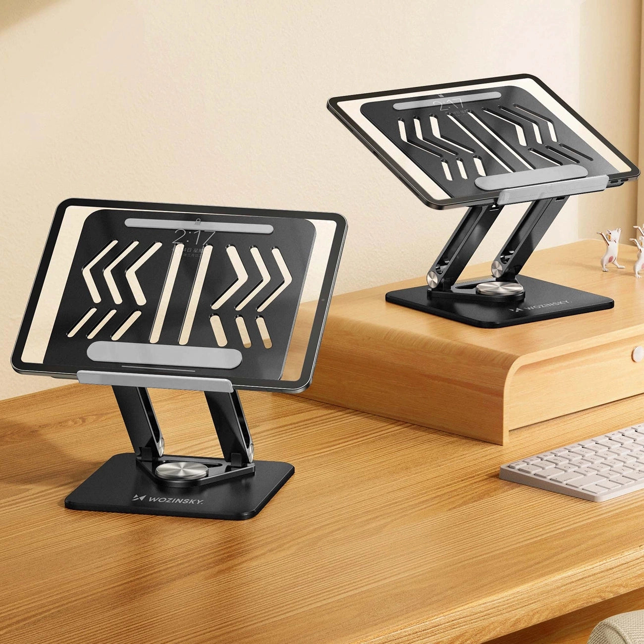 Laptop- und Tabletständer, drehbar, Wozinsky WRS-CPY84SB, Schwarz