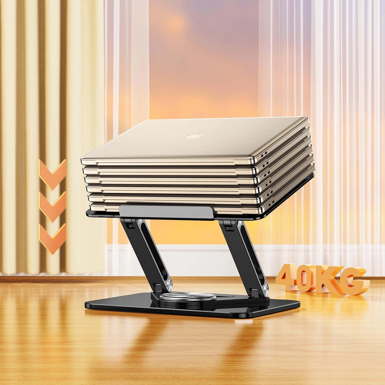 Laptop- und Tabletständer, drehbar, Wozinsky WRS-CPY84SB, Schwarz