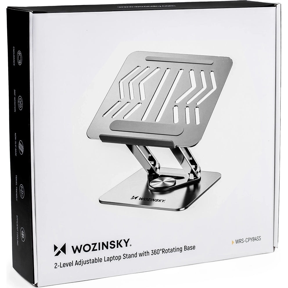 Laptop- und Tabletständer drehbar, Wozinsky WRS-CPY84SS, Silber