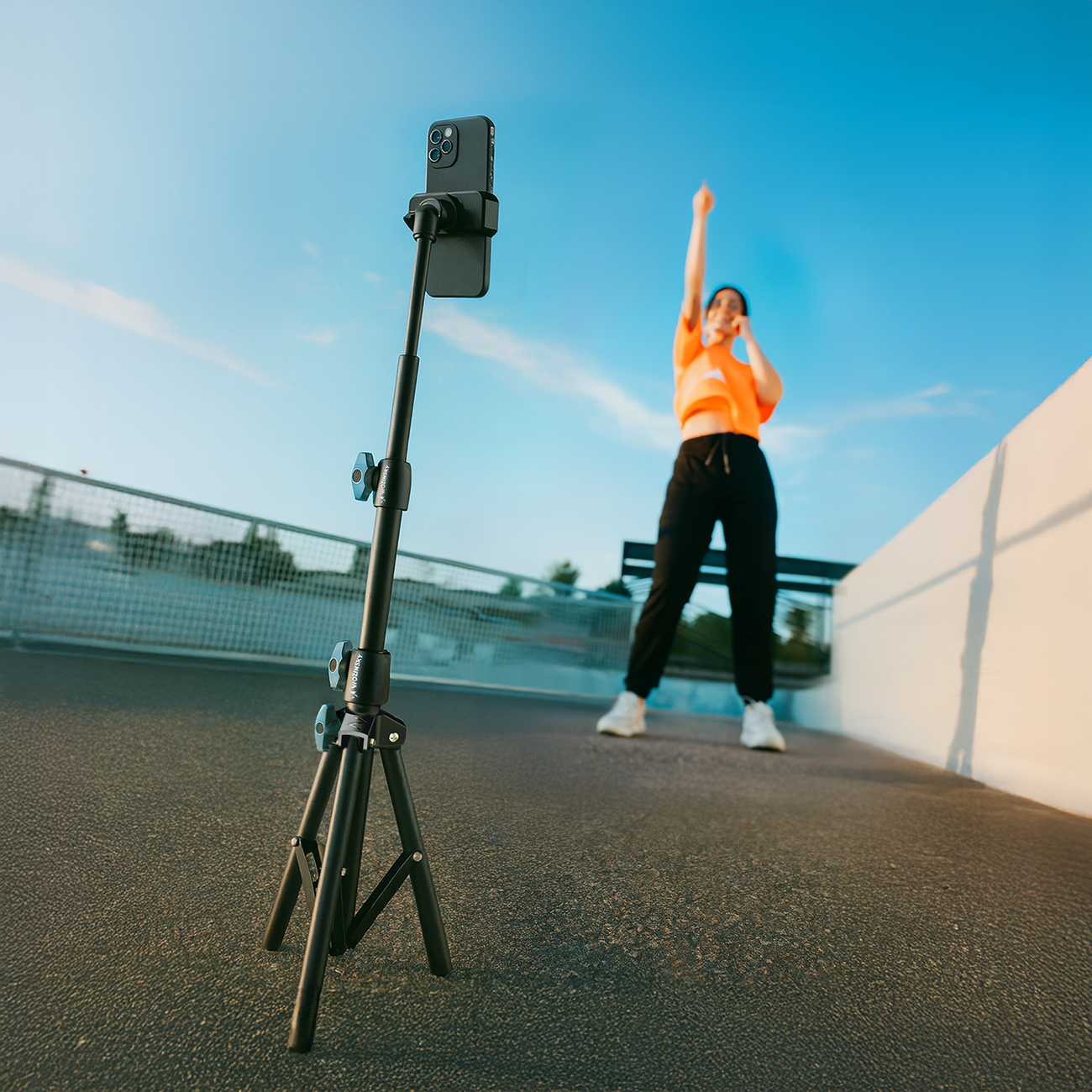 Fotostativ 3-Bein 170 cm, Wozinsky WRLD-00Y1S, Schwarz