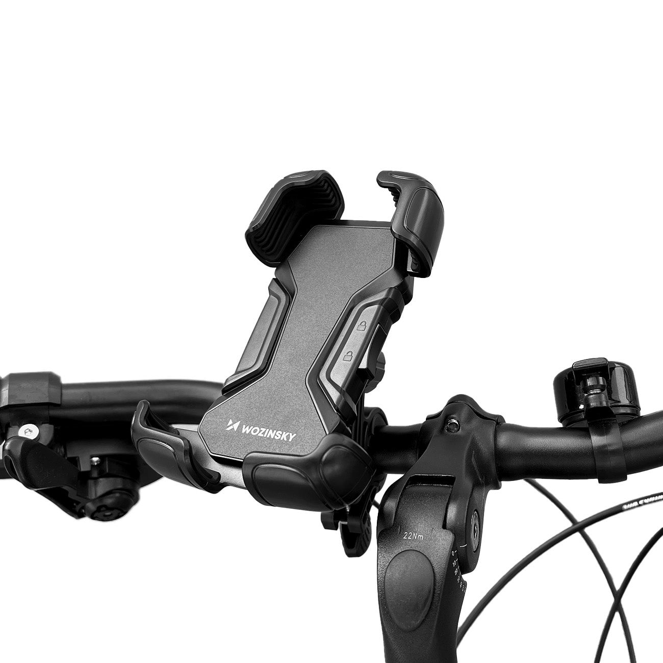 Fahrrad Handyhalterung für Smartphone für den Lenker, Wozinsky Active WBHBK6, Schwarz