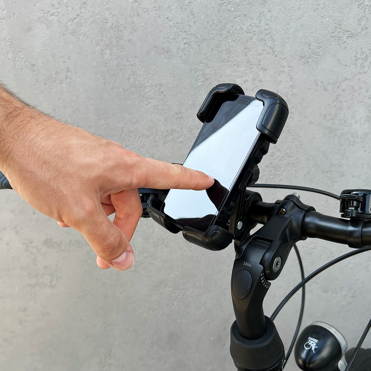 Fahrrad Handyhalterung für Smartphone für den Lenker, Wozinsky Active WBHBK6, Schwarz