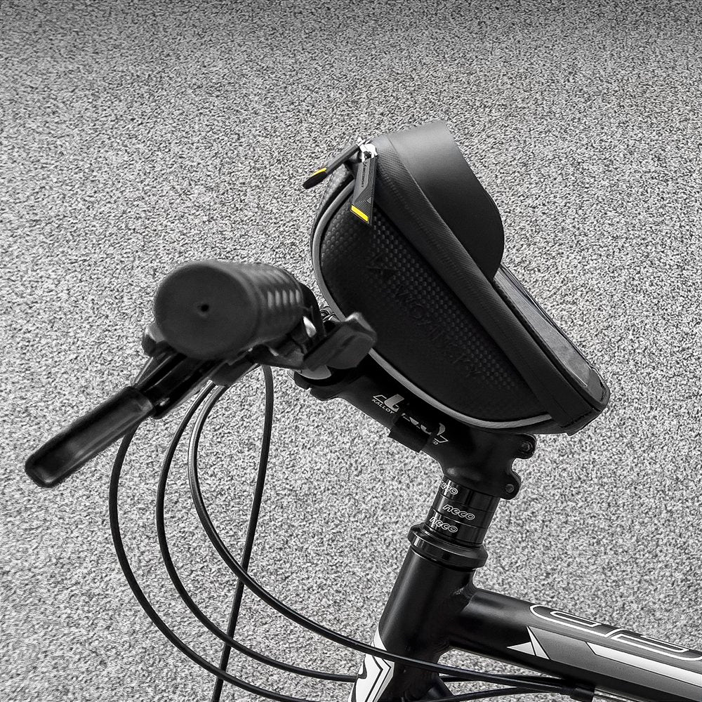 Fahrrad Lenkertasche mit Handyhalterung, Wozinsky Active WBB16BK, Schwarz