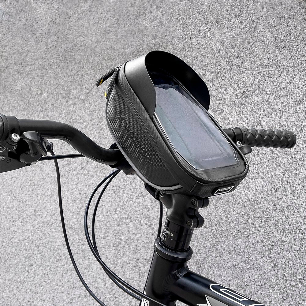 Fahrrad Lenkertasche mit Handyhalterung, Wozinsky Active WBB16BK, Schwarz