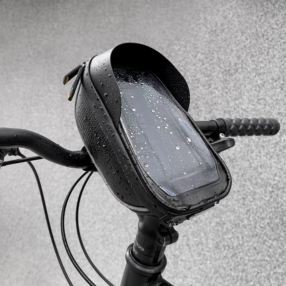 Fahrrad Lenkertasche mit Handyhalterung, Wozinsky Active WBB16BK, Schwarz