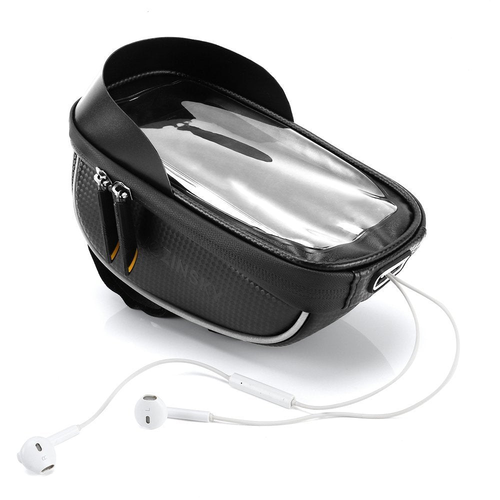 Fahrrad Lenkertasche mit Handyhalterung, Wozinsky Active WBB16BK, Schwarz