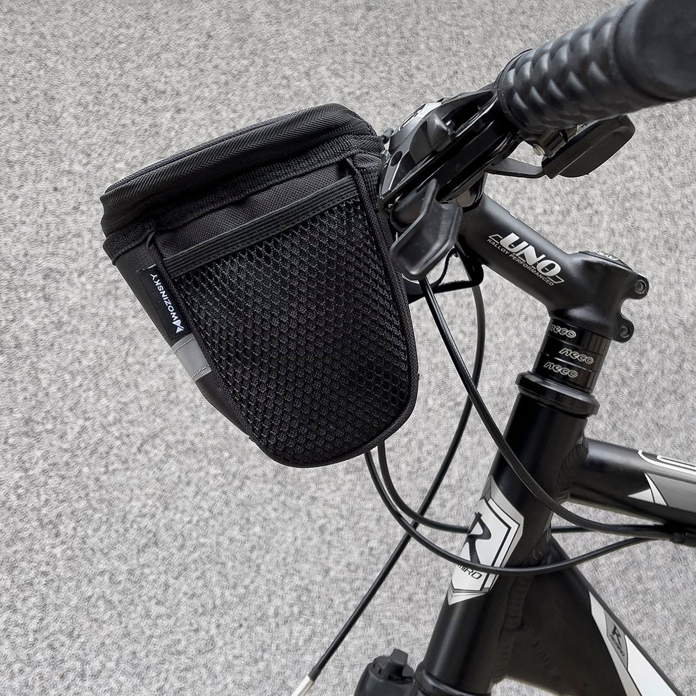 Fahrrad Lenkertasche mit Handyhalterung, Wozinsky Active WBB12BK, Schwarz