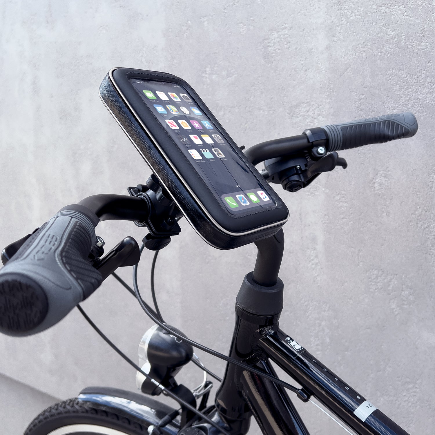 Fahrrad Handyhalterung für Smartphone für den Lenker, Wozinsky Active WBHBK7, Schwarz