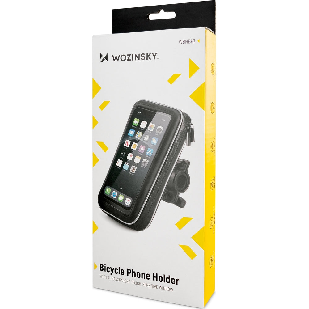 Fahrrad Handyhalterung für Smartphone für den Lenker, Wozinsky Active WBHBK7, Schwarz